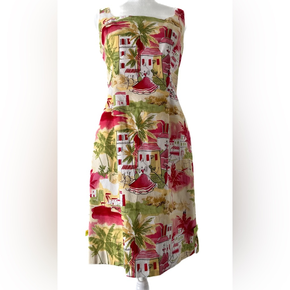 Maggy London Tropical Island Print Sheath Dress